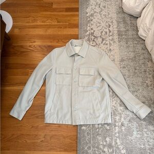 Zara Men's Light Gray Shirt Jacket